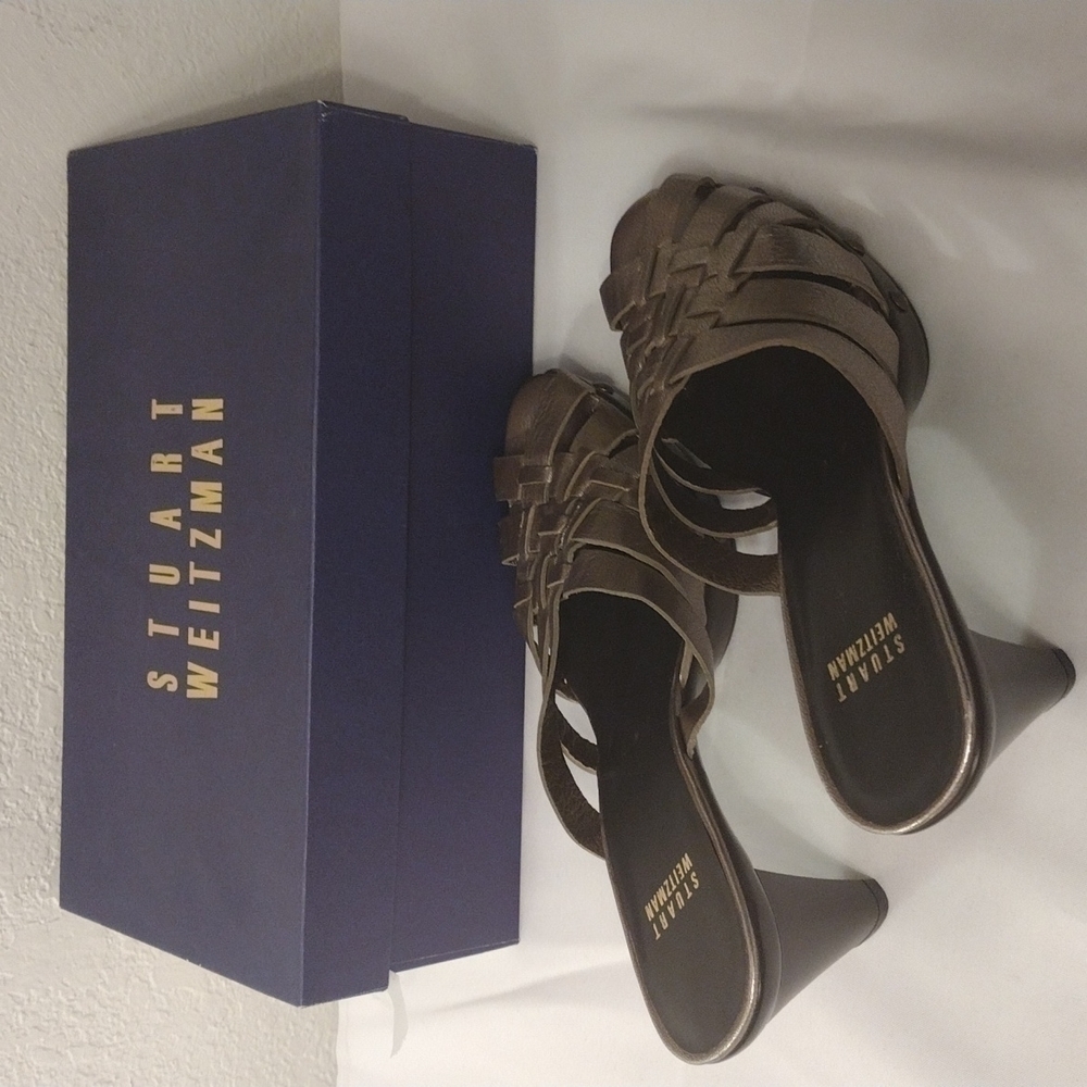 Stuart weitzman heel mules size 6.5 New - Picture 7 of 14